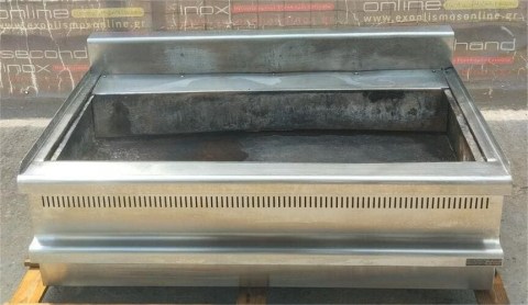 Καρβουνιέρα Ανοξείδωτη Επιτραπέζια Βαρέως Τύπου 109x71x35Cm SERGAS Μεταχειρισμένη